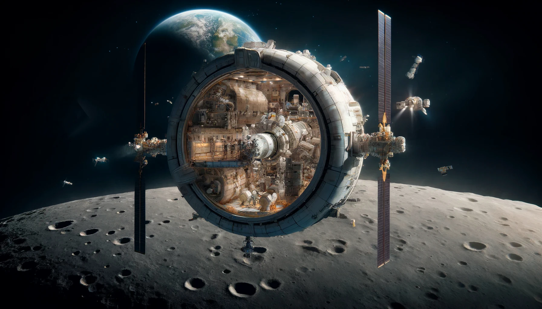 चन्द्रमा को Orbit करेगा नया Space Station | Lunar Gateway Space Station ...